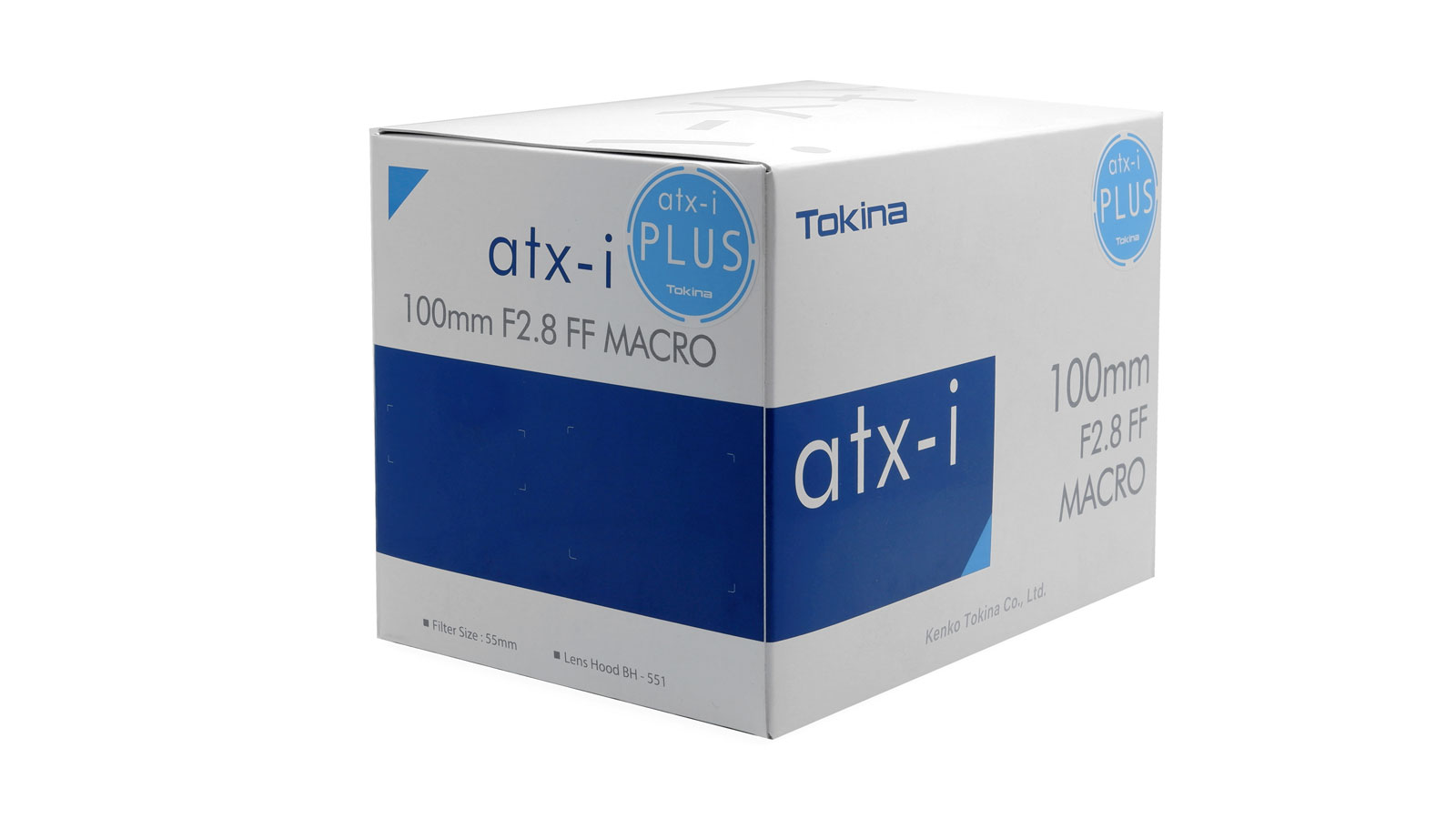 Пример упаковки серии Tokina atx-i с наклейкой "PLUS".